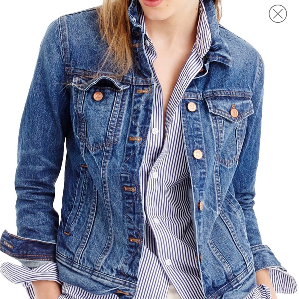 J Crew Dark Wash Denim Jacket